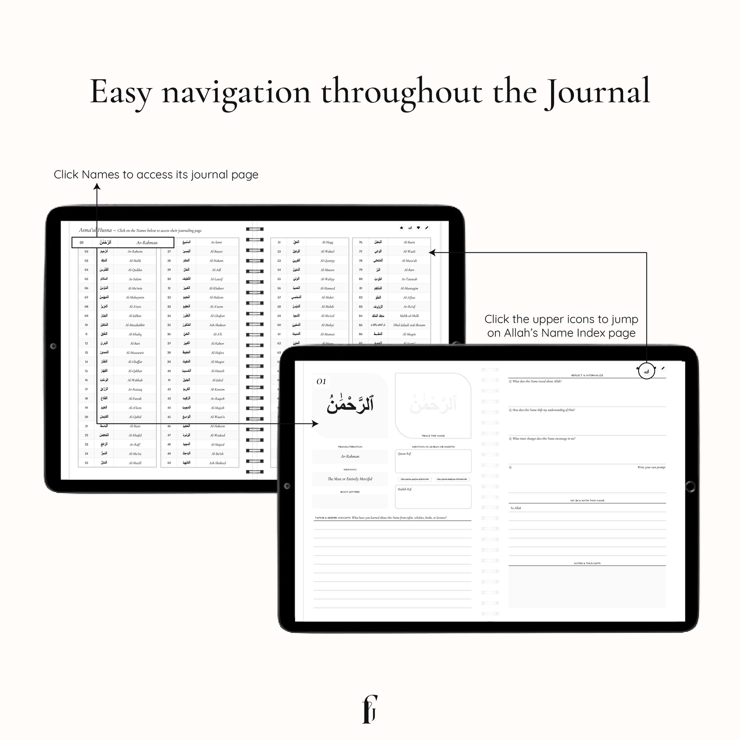 99 Names of Allah Digital Journal