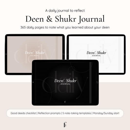 Daily Deen and Shukr Journal
