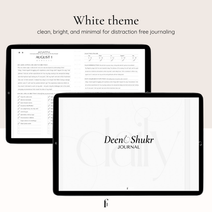 Daily Deen and Shukr Journal